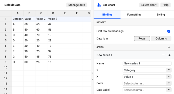 data pane