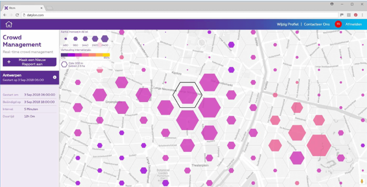 Location insights solution for Proximus MyAnalytics